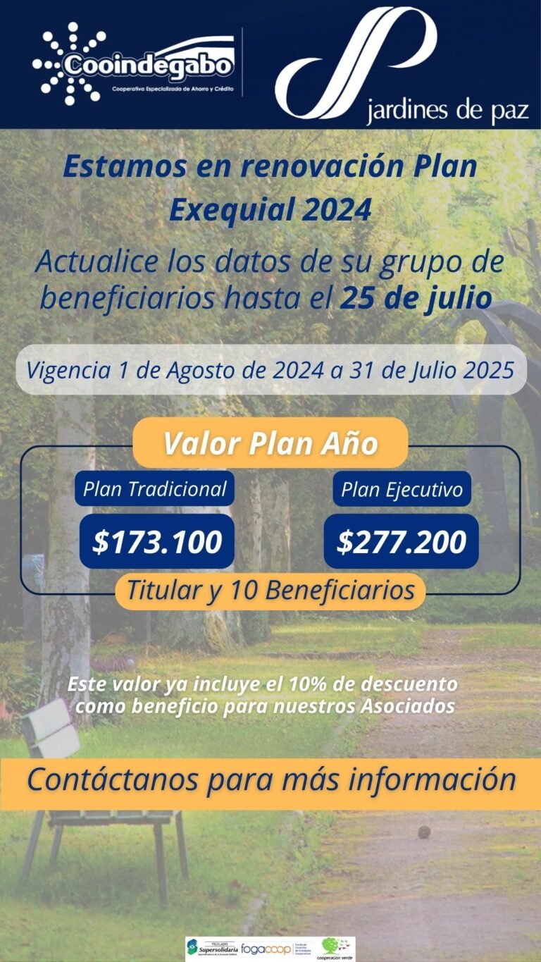 Renovación Jardines de Paz 2024